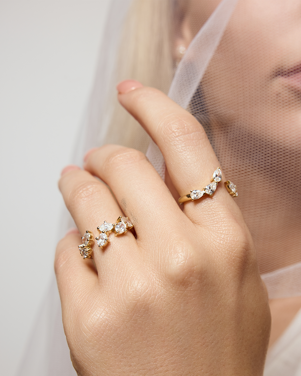 Ines Pear Diamond Wrap