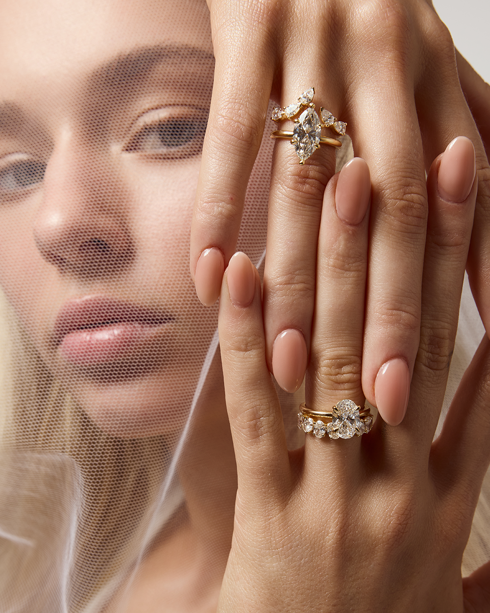 Ines Pear Diamond Wrap