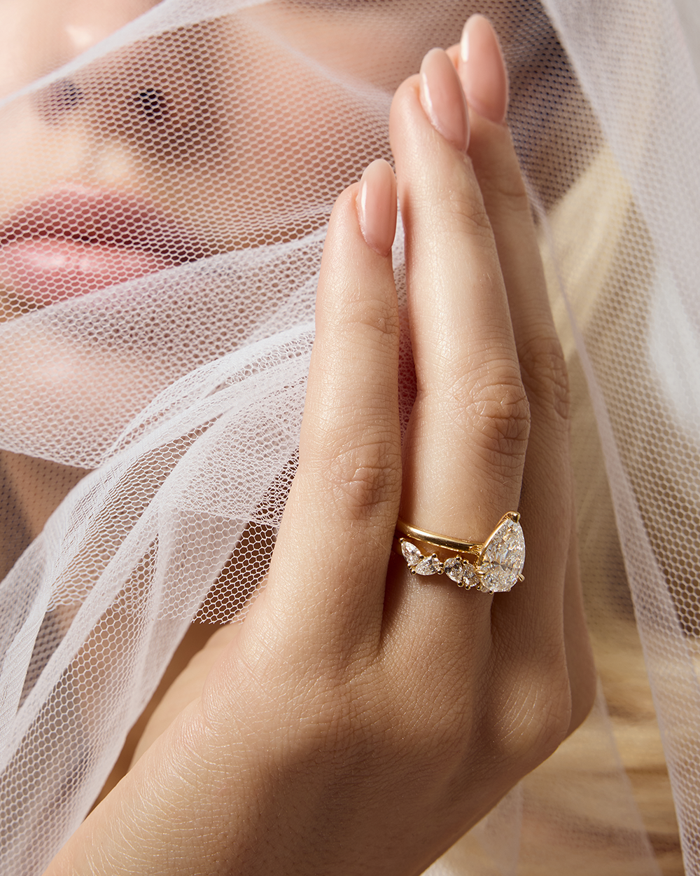 Odette Pear Diamond Band