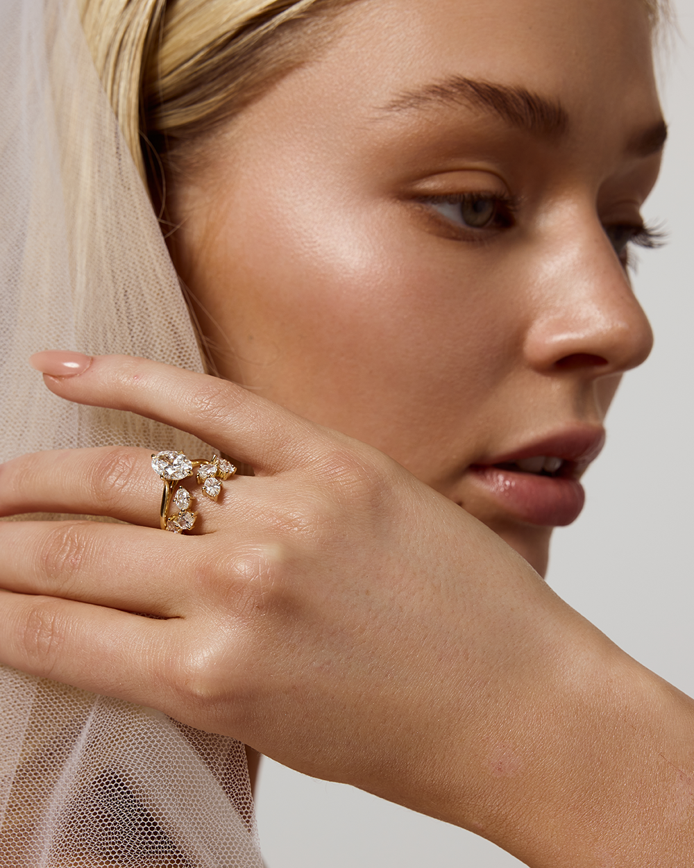 Camille Oval Diamond Wrap