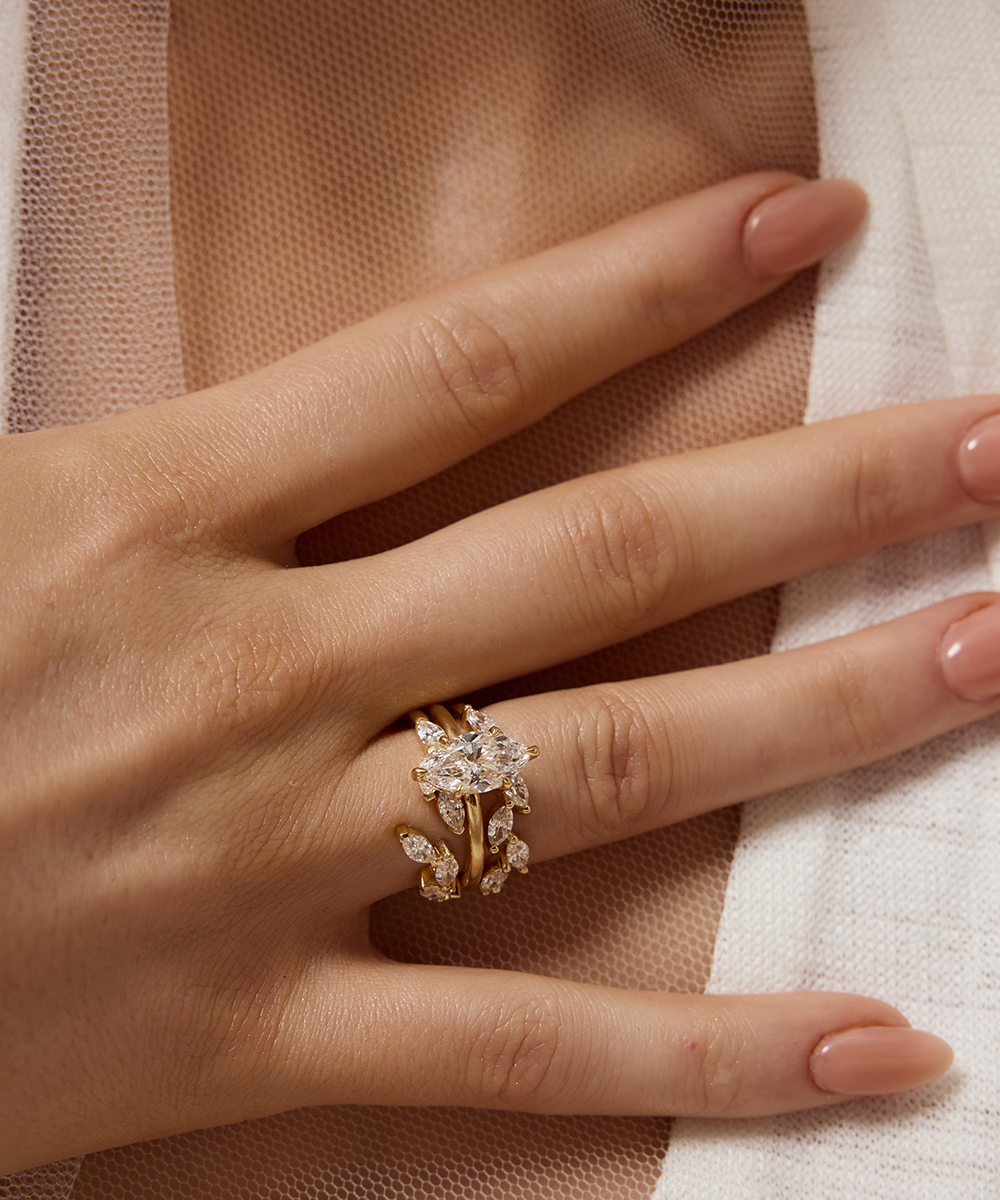 Colette Marquise Diamond Wrap Ring
