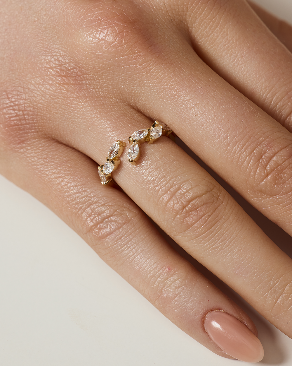 Colette Marquise Diamond Wrap Ring