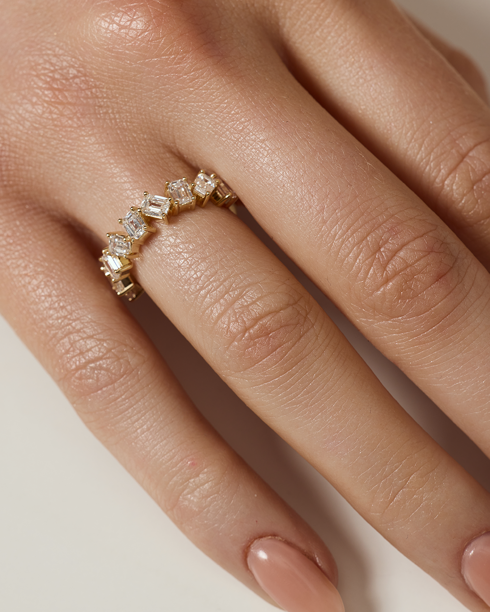 Odette Emerald Diamond Band