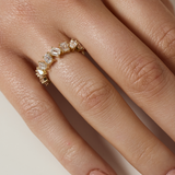 Odette Emerald Diamond Band