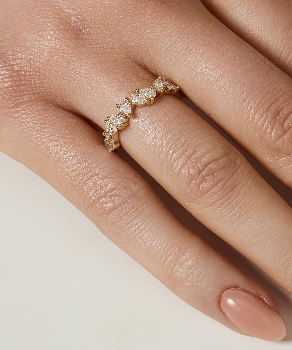 Odette Pear Diamond Band
