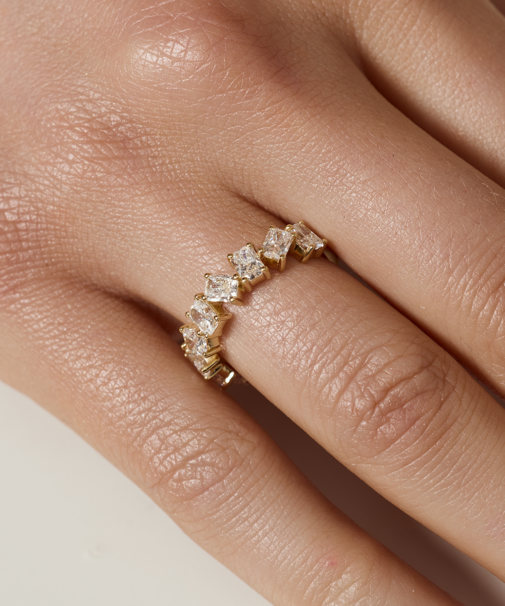 Odette Radiant Diamond Band