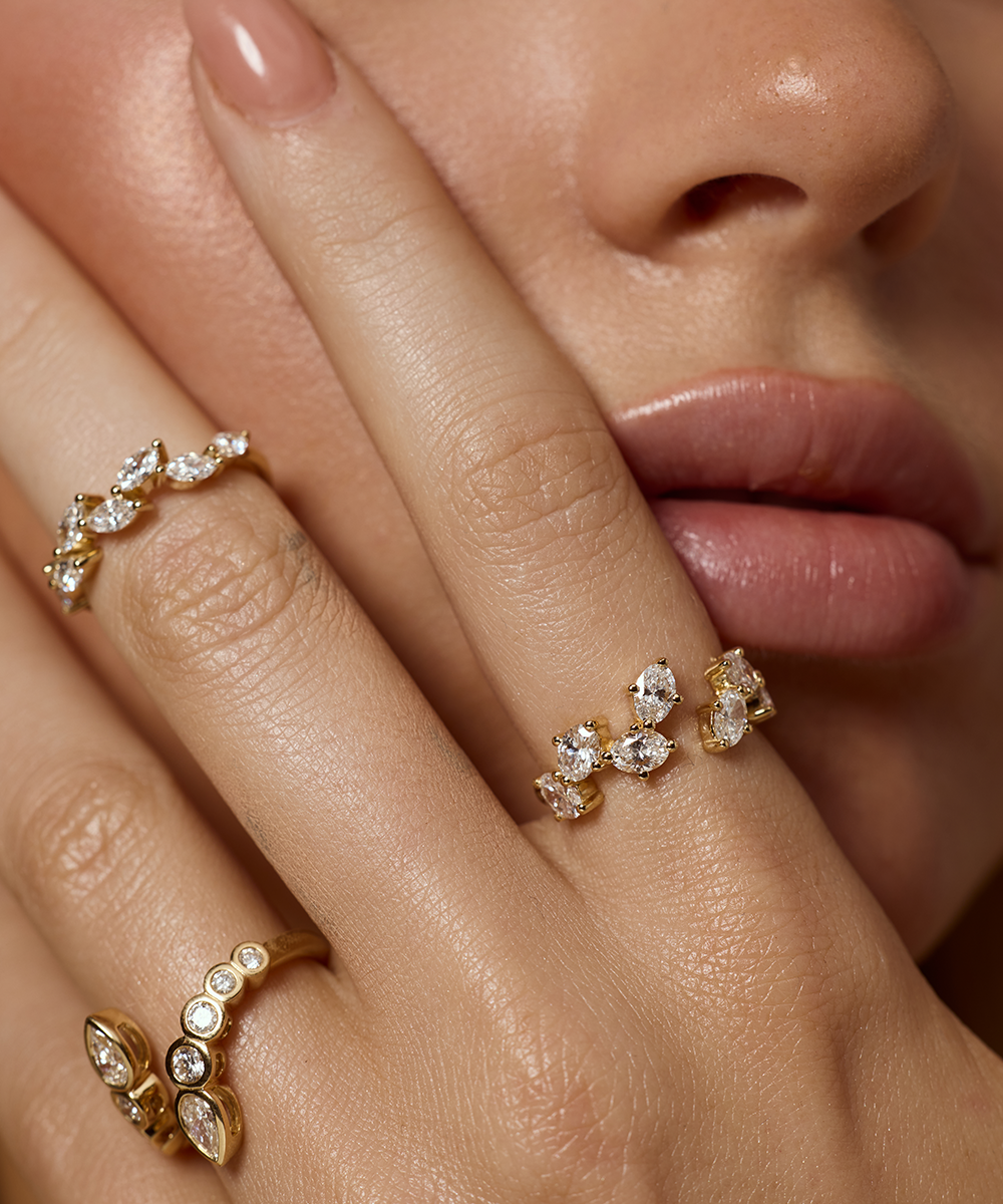 Camille Oval Diamond Wrap