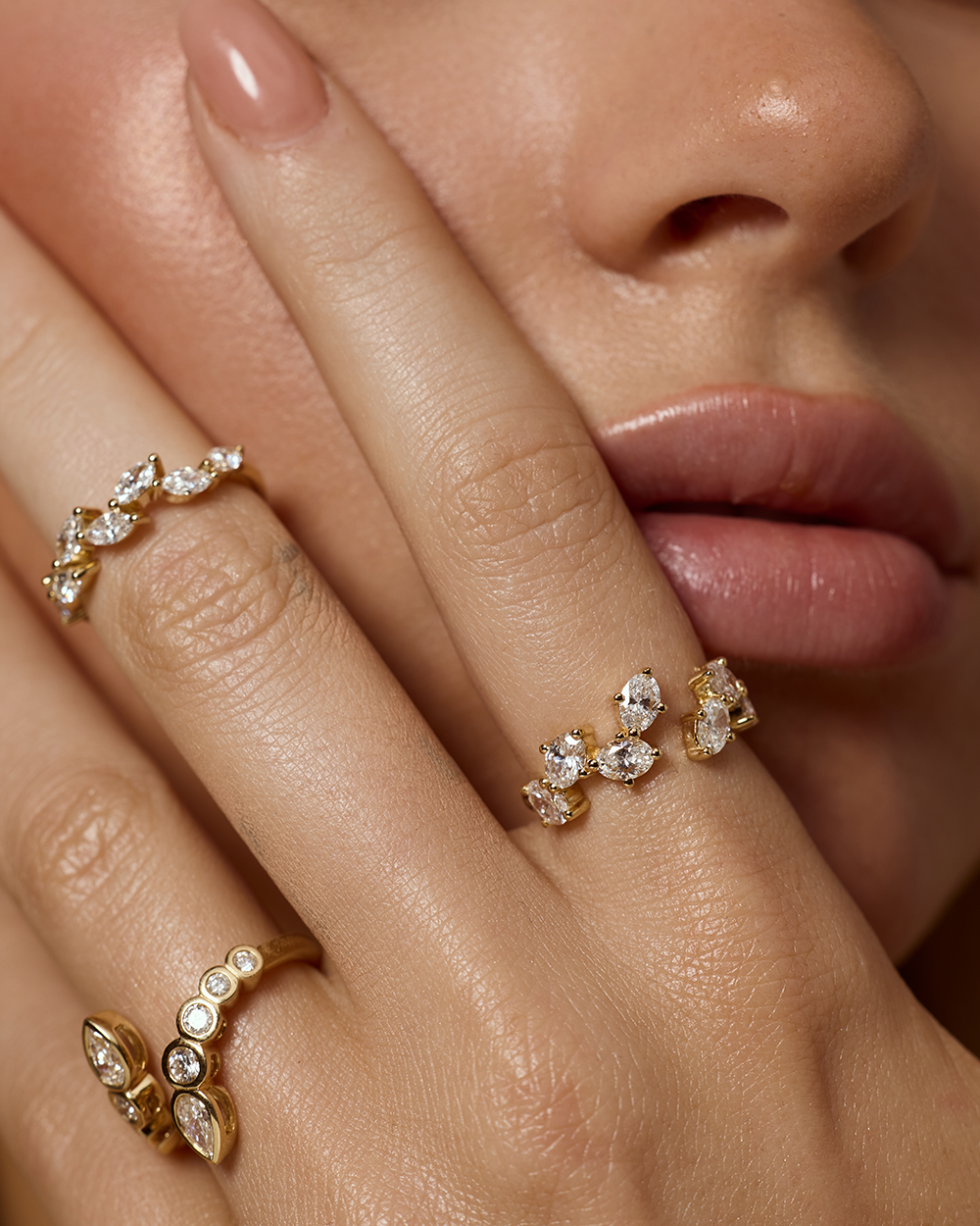 Camille Oval Diamond Wrap