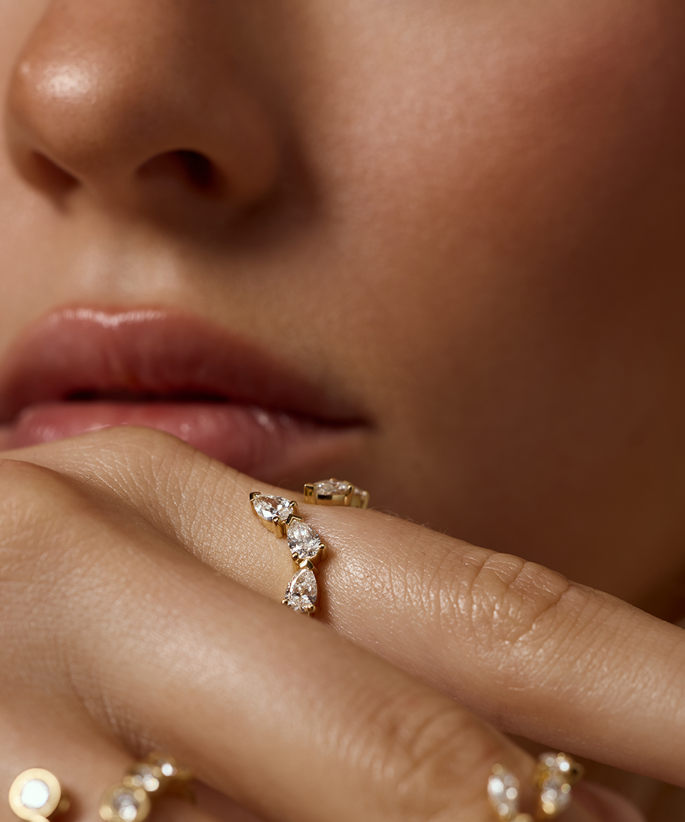 Ines Pear Diamond Wrap