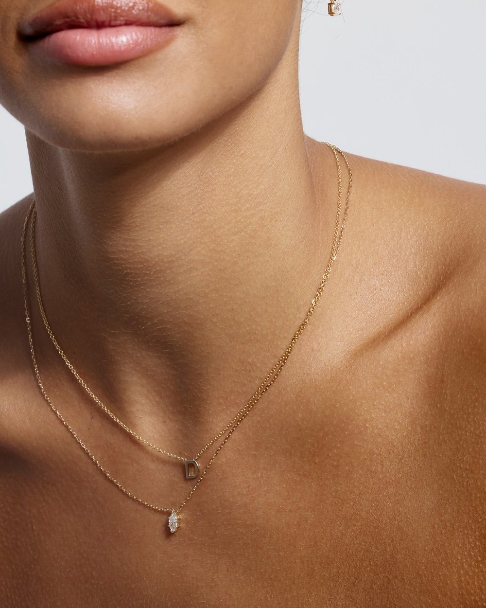Single Initial Necklace