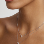 Pear Solitaire Diamond Necklace