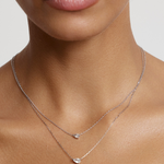 Pear Solitaire Diamond Necklace