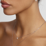 Emerald Solitaire Diamond Necklace