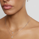 Marquise Solitaire Diamond Necklace