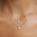 Marquise Solitaire Diamond Necklace