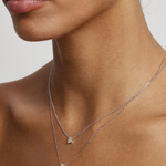 Oval Solitaire Diamond Necklace
