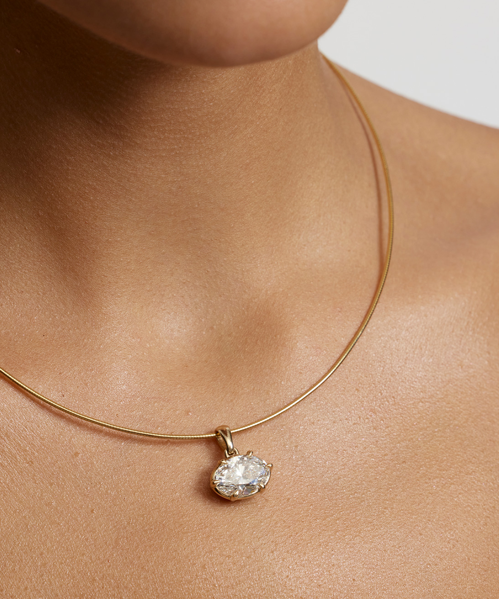 Victoria Oval Diamond Necklace