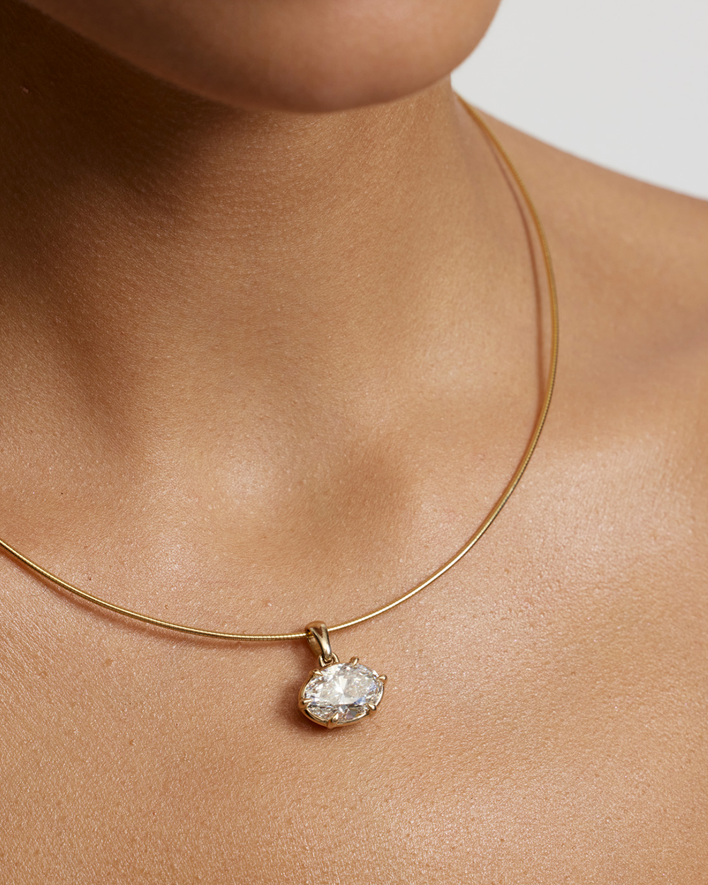 Victoria Oval Diamond Necklace