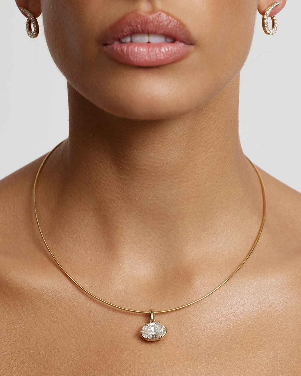 Victoria Oval Diamond Necklace