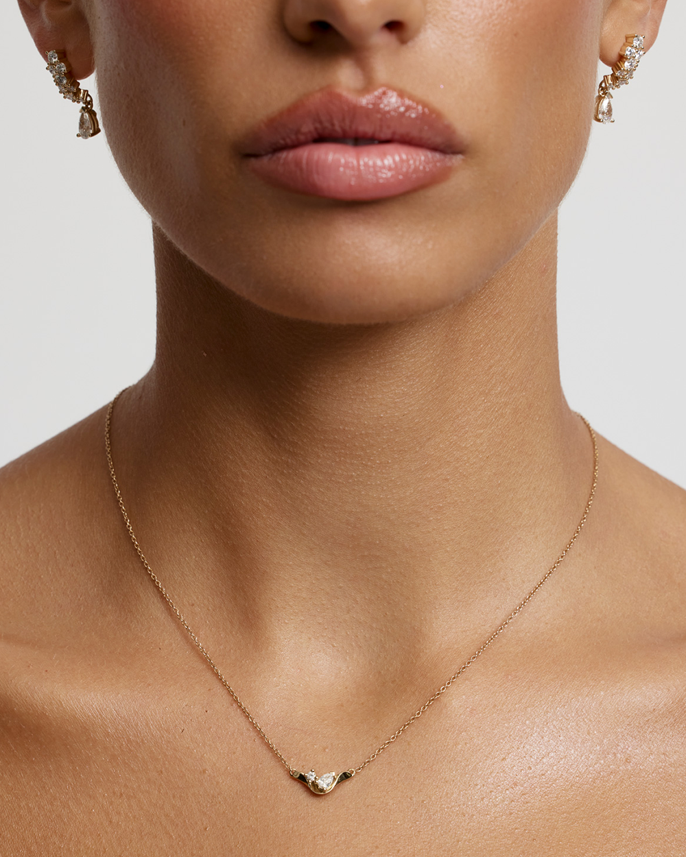 Dorsa Diamond Drop Earrings