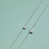 Oval Solitaire Diamond Necklace