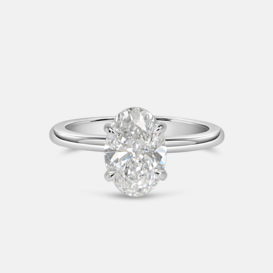 Grace 2.02ct Oval Diamond Solitaire Engagement Ring