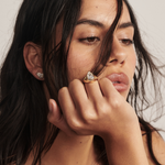 Claudette Pear Diamond Signet Ring classajewellers