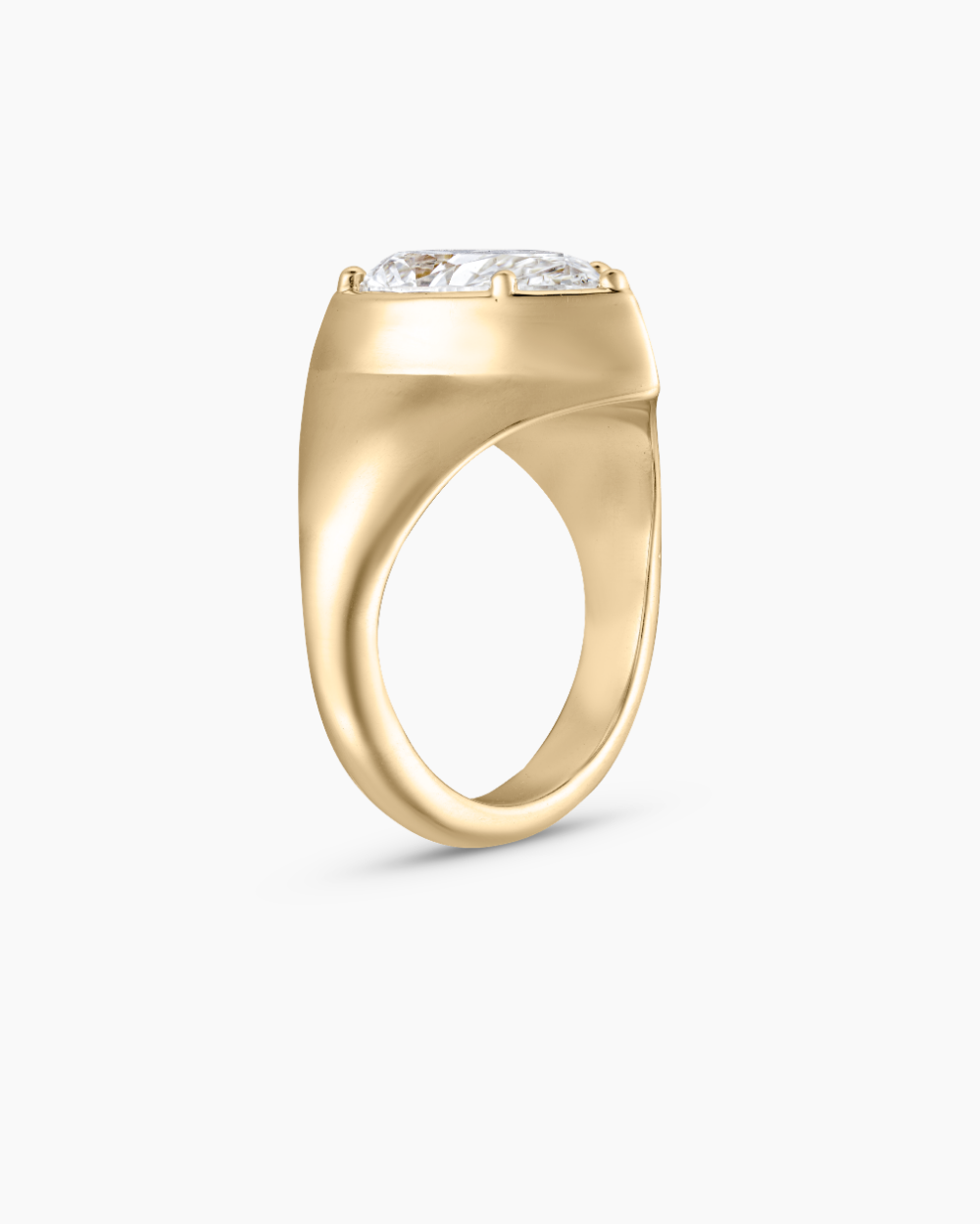 Claudette Pear Diamond Signet Ring classajewellers