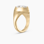 Claudette Pear Diamond Signet Ring classajewellers