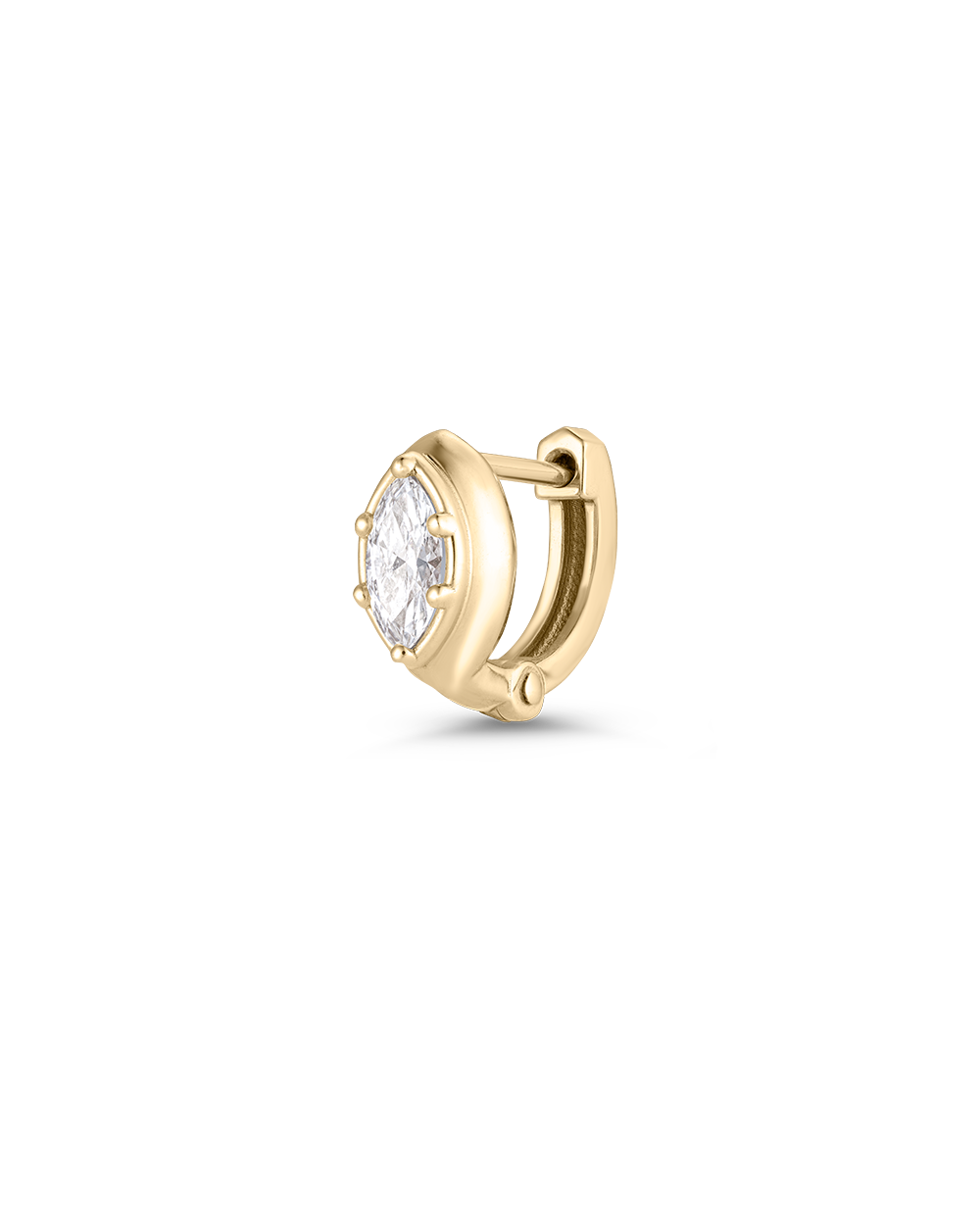 Cleo Marquise Diamond Huggies classajewellers