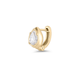 Cleo Pear Diamond Huggies classajewellers