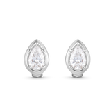 Cleo Large Pear Diamond Huggies