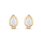 Cleo Large Pear Diamond Huggies