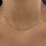 Curb Chain Neckalce with Bolt Clasp