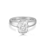 Darcy White Elongated Cushion Diamond Engagement Ring