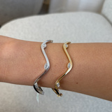 Darya Bangle White Gold