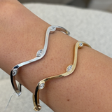 Darya Bangle White Gold