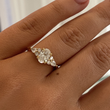 Delta 1.01ct Oval Intricate Engagement Ring