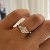 Delta 1.01ct Oval Intricate Engagement Ring