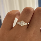 Delta 1.01ct Oval Intricate Engagement Ring