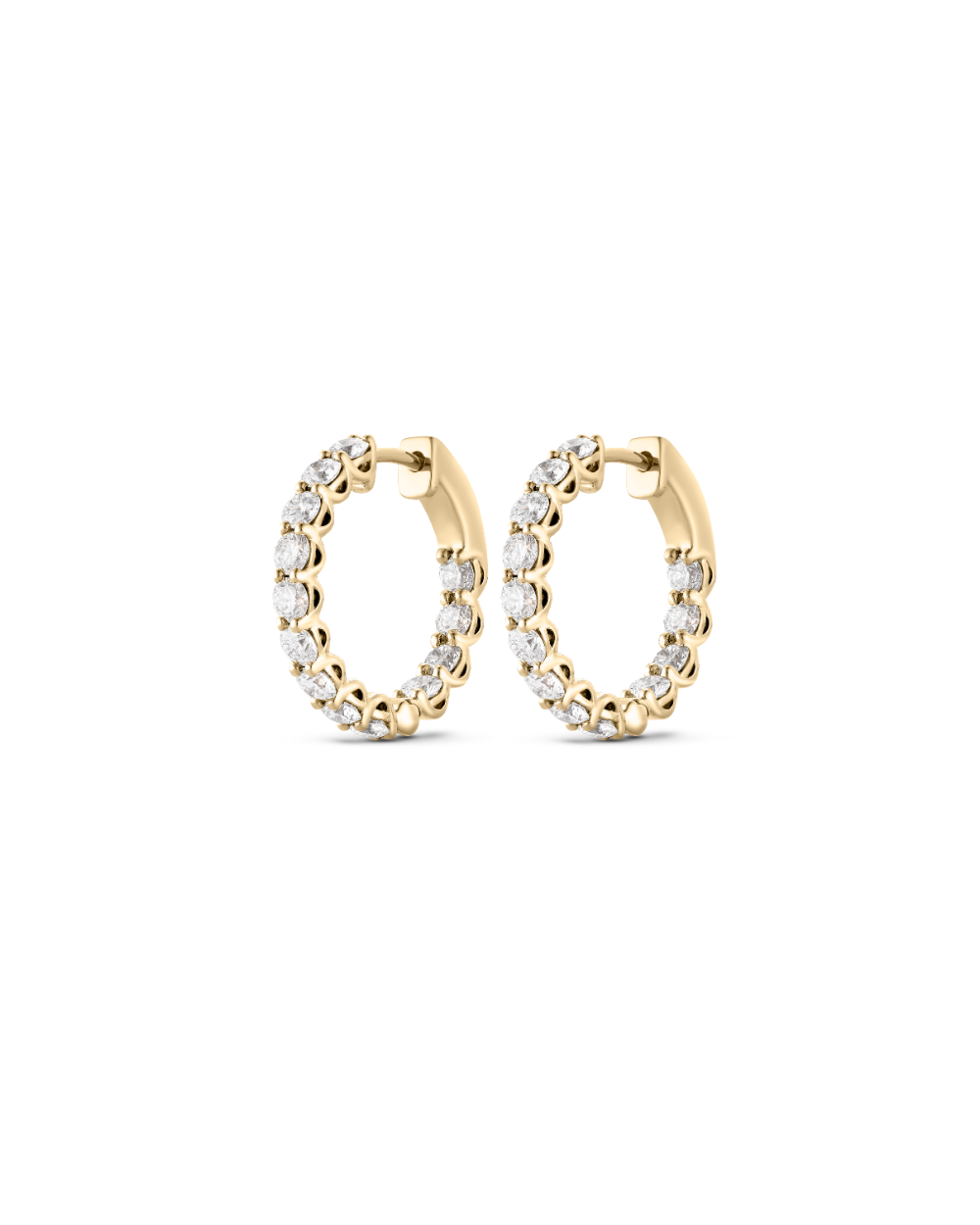 Diamond Hoop Earrings classajewellers