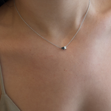 Elara Parti Sapphire Toi et Moi Necklace
