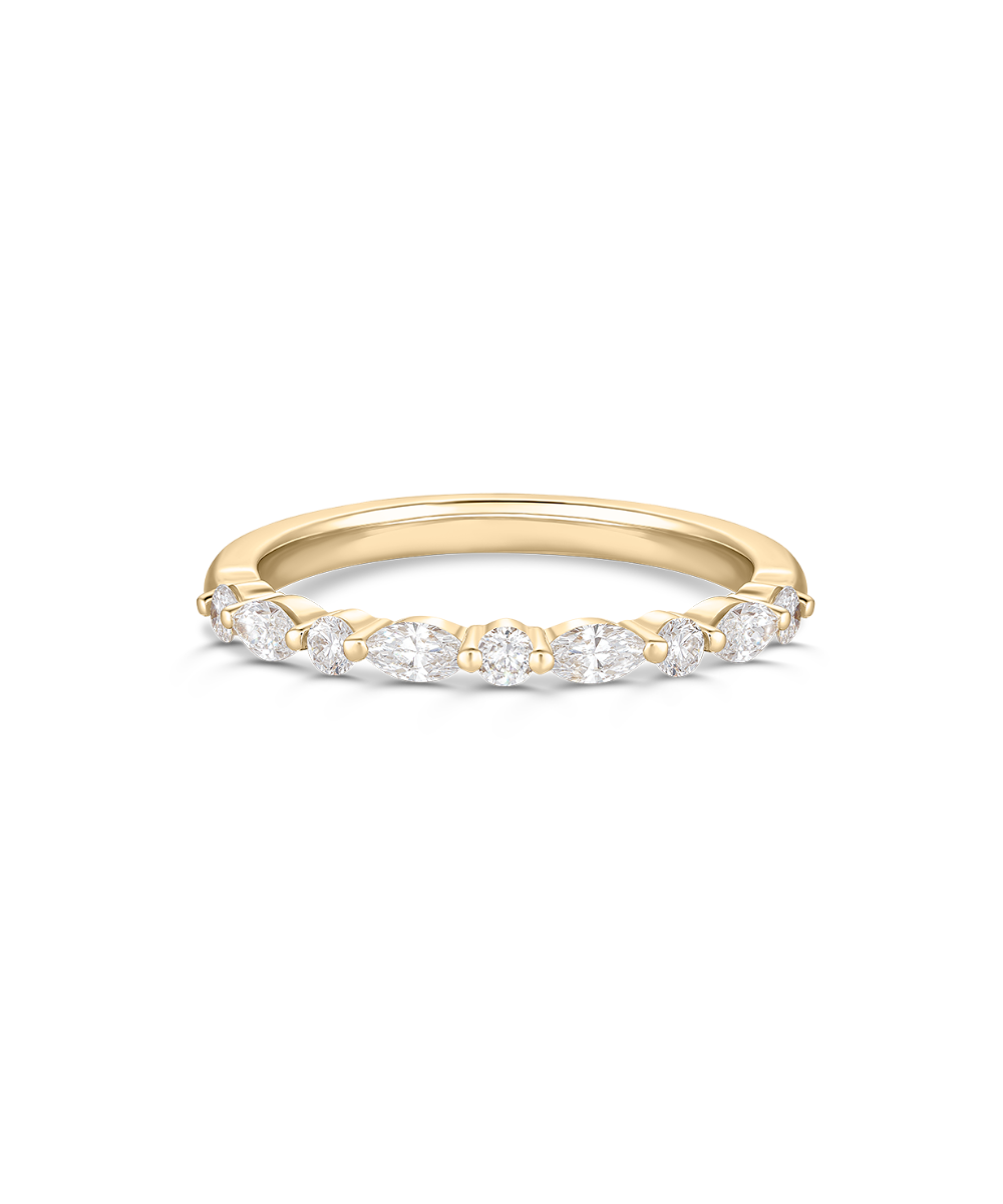 Eloise Round and Marquise Natural Diamond Band
