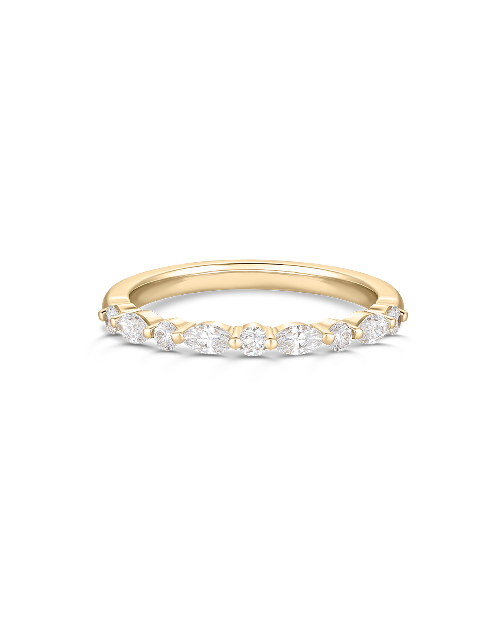 Eloise Round and Marquise Natural Diamond Band