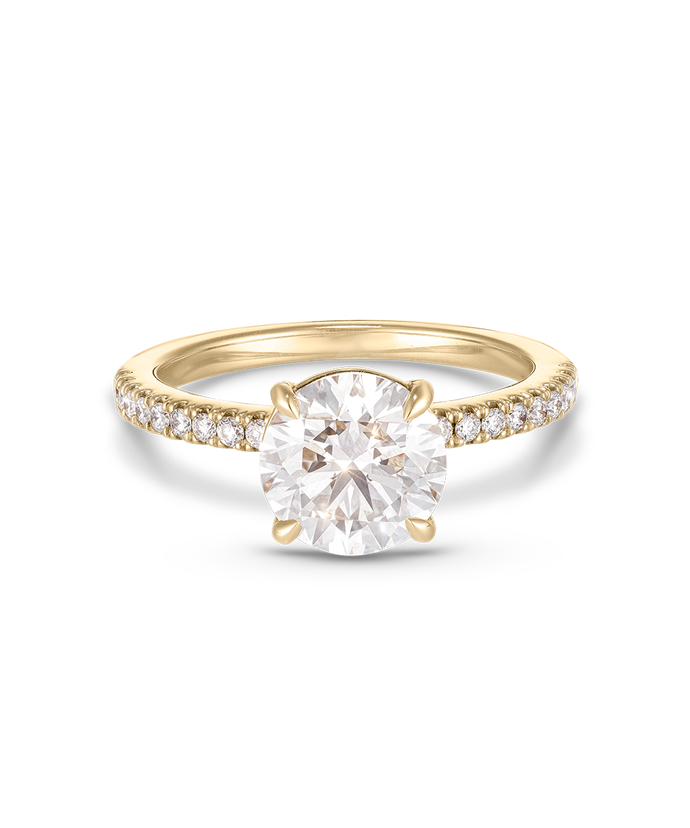 Emilie 2.08ct Round Diamond Band Engagement Ring