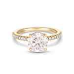 Emilie 2.08ct Round Diamond Band Engagement Ring