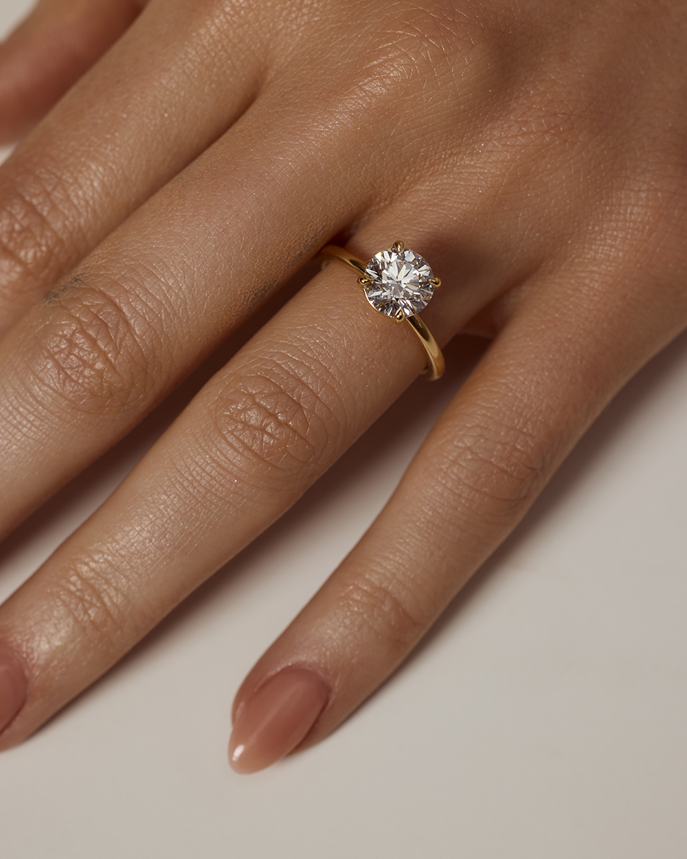 Emilie 2.09ct Round Diamond Engagement Ring