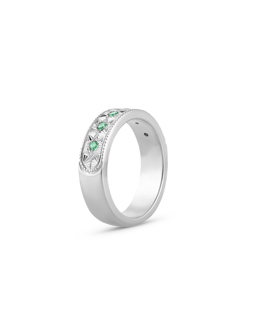 Beatrice Hand Engraved Band classajewellers