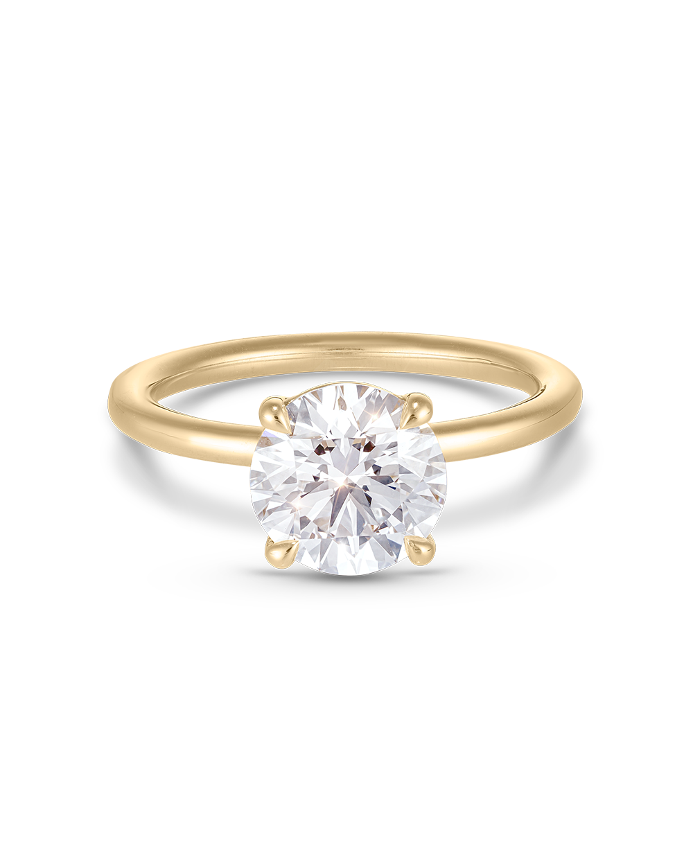 Emilie 2.09ct Round Diamond Engagement Ring