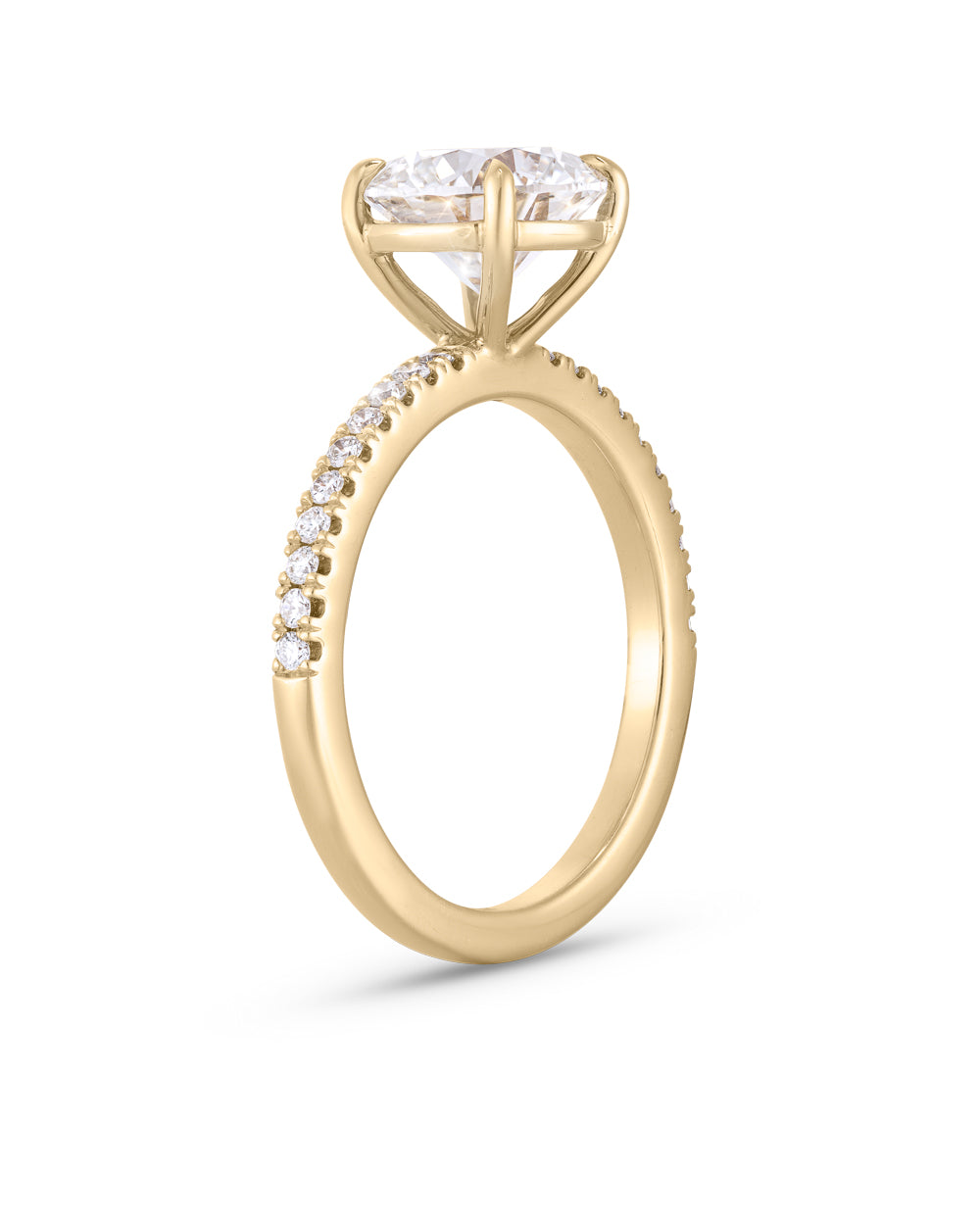 Emilie 2.08ct Round Diamond Band Engagement Ring